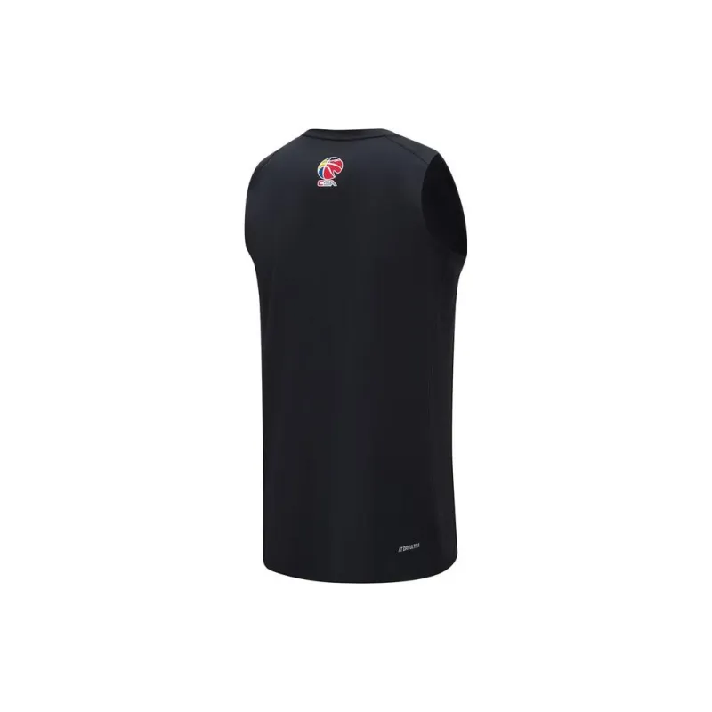 LiNing CBA Collection Professional Basketball Collection Basketball Jerseys Men's Black-1