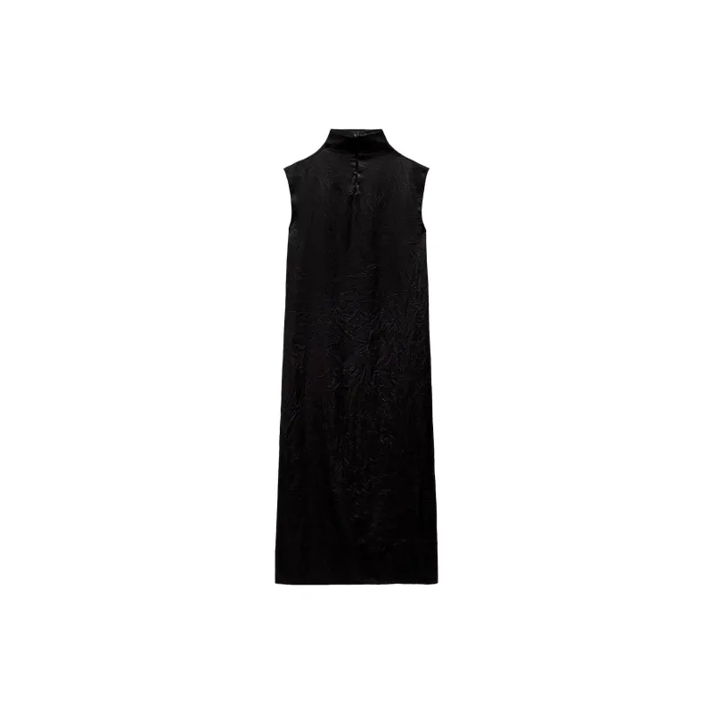 ZARA Sleeveless Dresses Women's Black-1