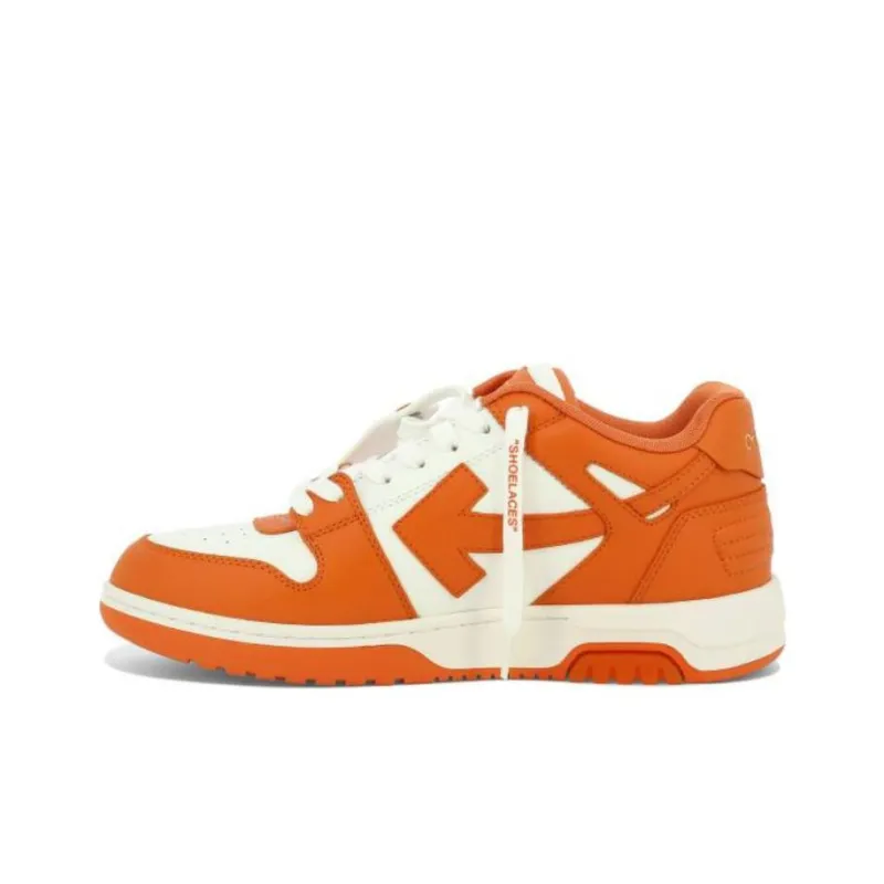 OFF WHITE Out Of Office Ooo Low Tops White Orange 2024-0