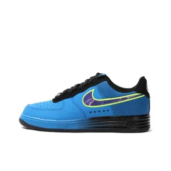 Nike Lunar Force 1 Superhuman Wear-resistant And Lightweight Low-Top Skateboard Shoes Men's Blue Black