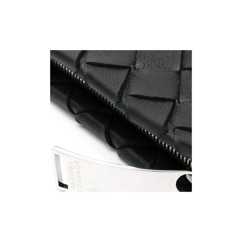 Bottega Veneta Leather Clutch Unisex Black-2
