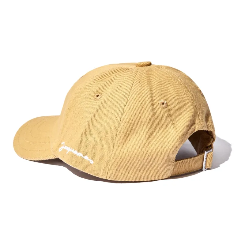 Jacquemus Cotton Baseball Caps Women's Yellow-1