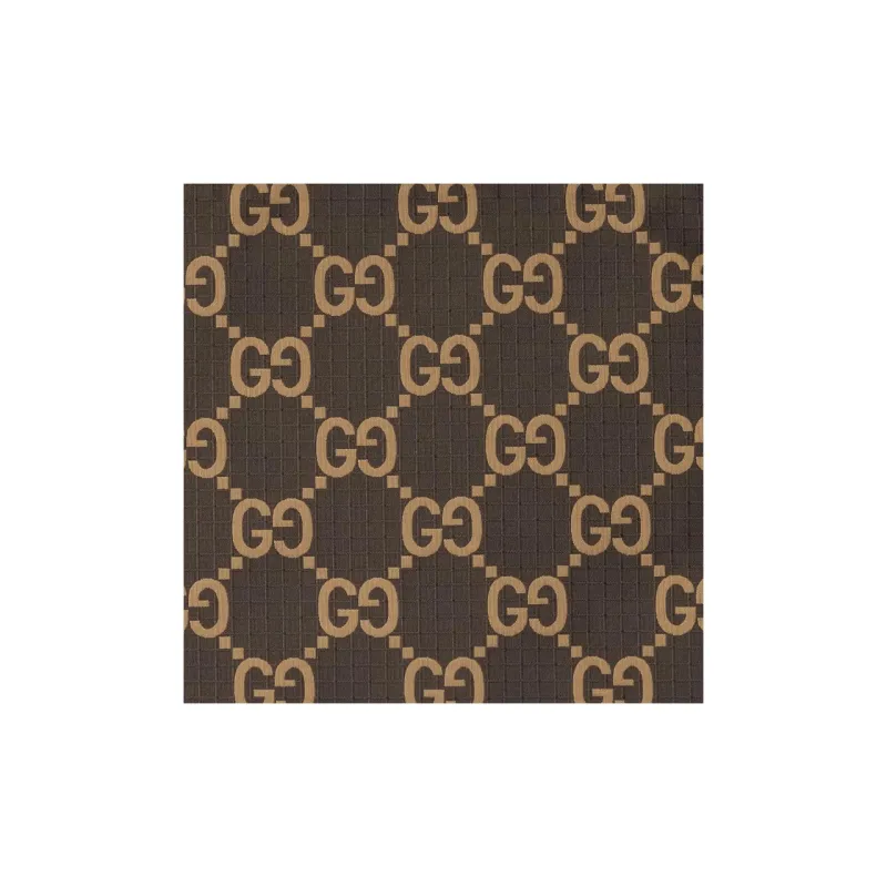GUCCI Recycled Polyester Clutch Men's Ebony & Beige-7