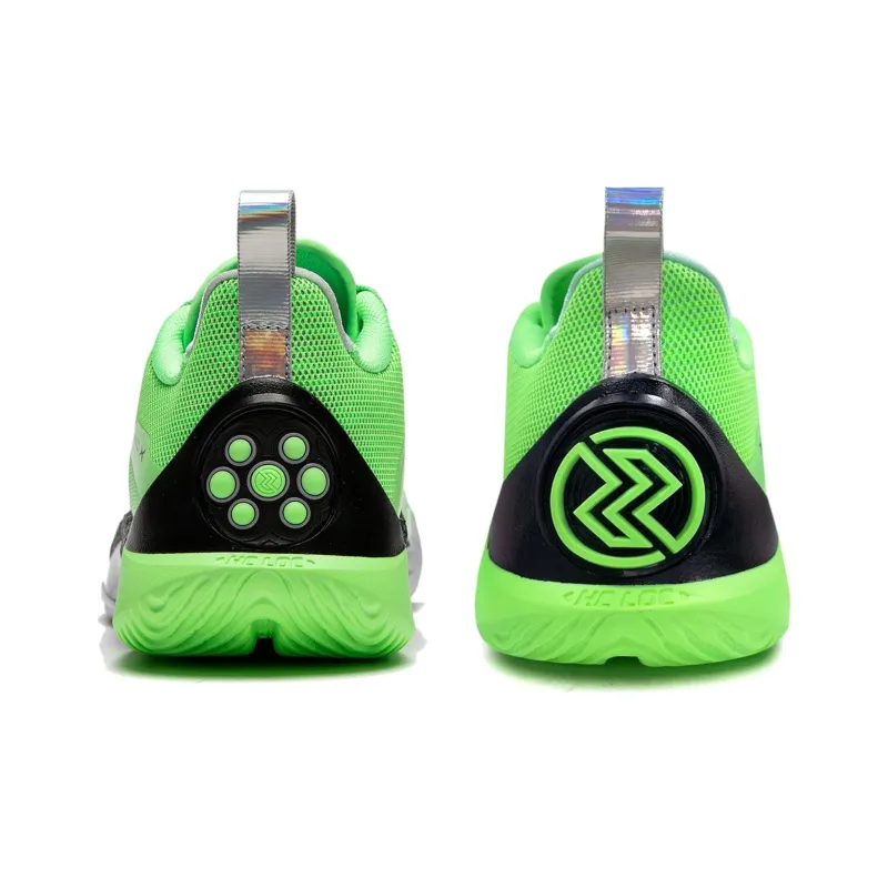 LiNing Speed 10 Sword Saint Cushioning Lightweight Rebound Low-Top Basketball Shoes Men's Fluorescent Fresh Green-5