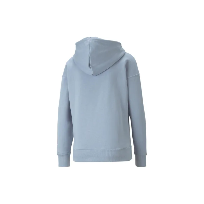 PUMA Classics 70s Psychedelic Graphic Hoodie Fleece Sweatshirt Women's Blue-1