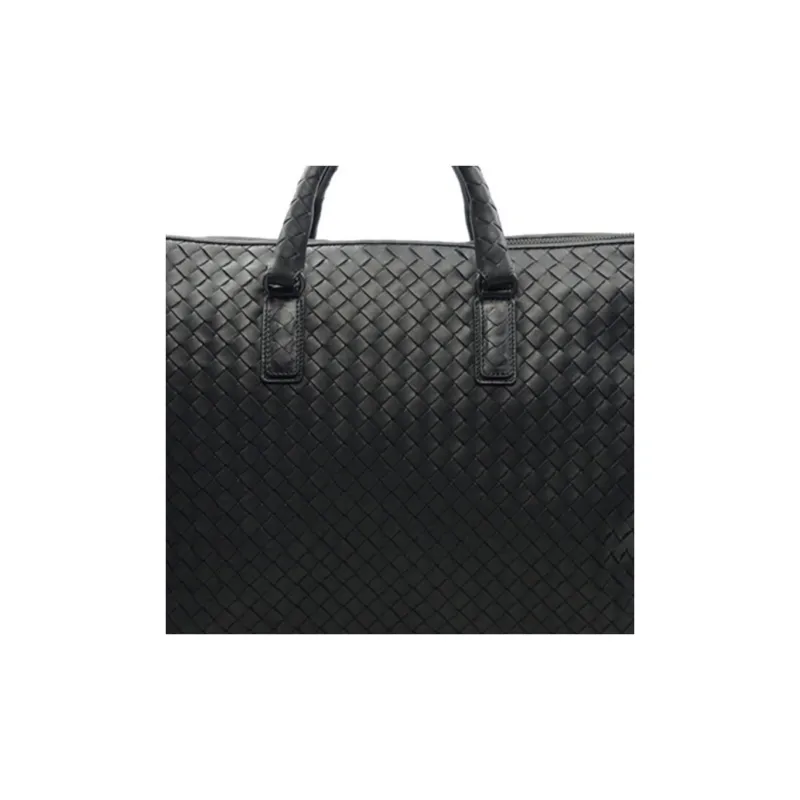 Bottega Veneta Sheepskin Handbag Women's Black-4