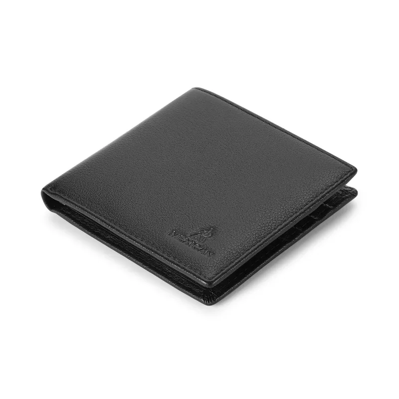 MEXICAN Cow Leather Wallet Regular Men's Black-2