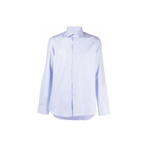 Canali Waffle-effect Long-sleeved Shirt