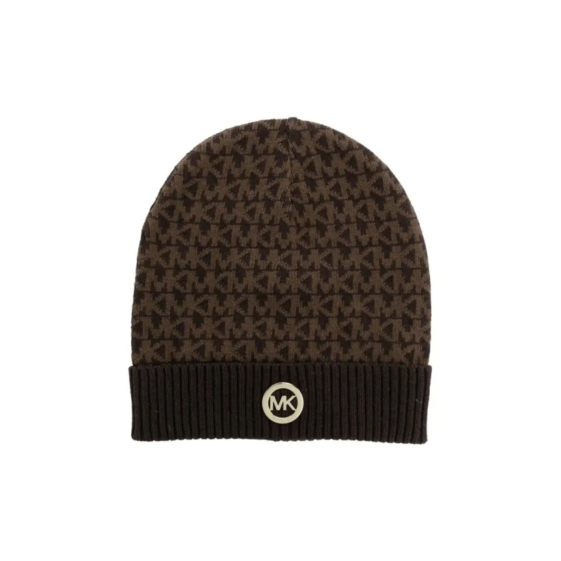 MICHAEL KORS Kids Monogram-pattern Knit Beanie-0