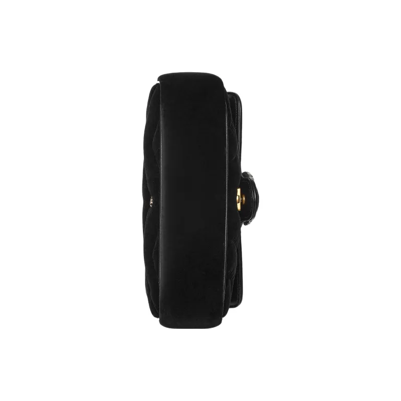 GUCCI GG Marmont Velvet Crossbody Bag Shoulder Bag Women's Black-5
