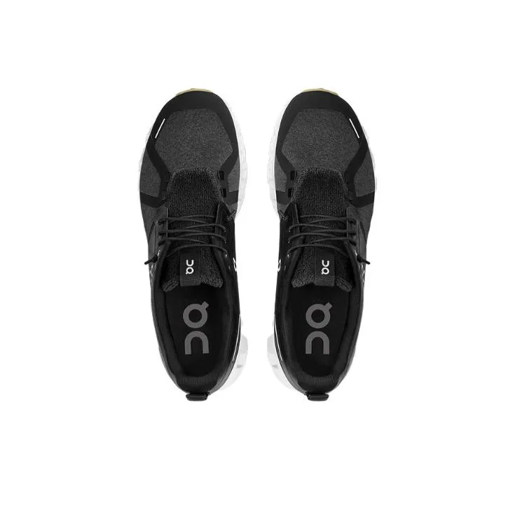 On Cloud Terry Durable Breathable Low Top Running Shoes Men's Black-2