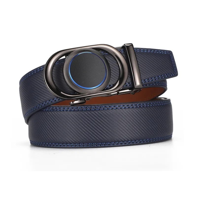ALIEN BANG Cow Leather Leather Belts Men's Width 3.5CM-2