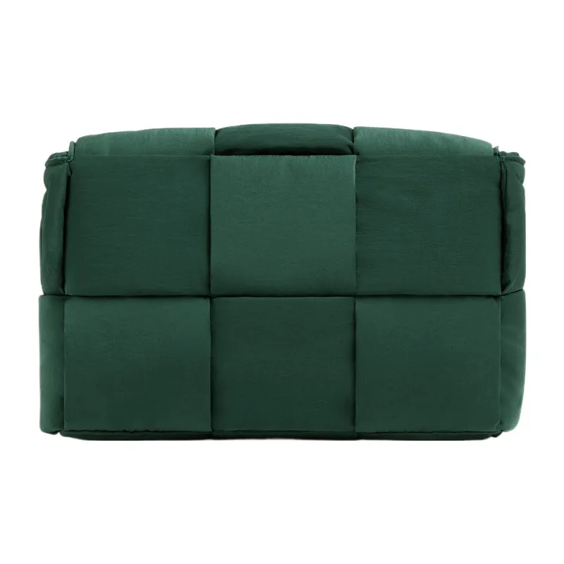 Bottega Veneta Padded Tech Cassette Nylon Shoulder Bag Crossbody Bag Small Size Men's Emerald-2