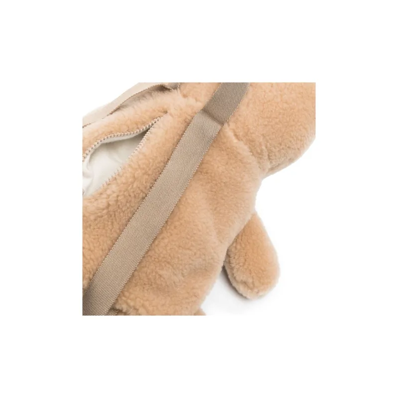 Brunello Cucinelli Virgin Wool Backpack Regular Kids' Beige-4