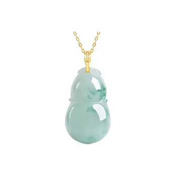 With The Heart Of The Jade Glutinous Jade Jadeite Necklaces Women's