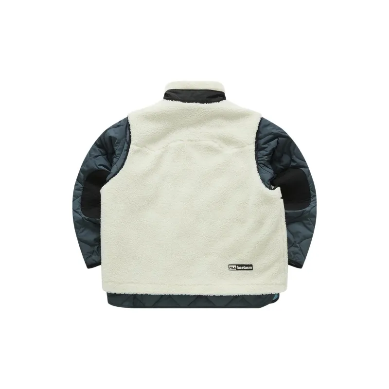 FILA FUSION x FACETASM Collaboration Casual Sportswear Men's Cheese White+Gray-1