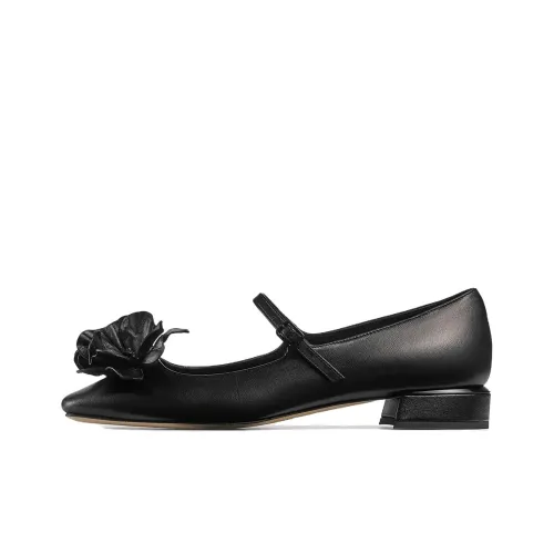 Jimmy Choo ROSA/FLOWERS FLAT Casual Single shoes deportivos 2.5cm Women's Black