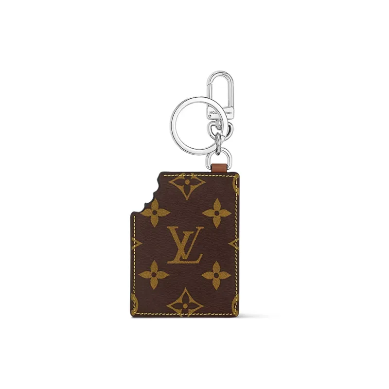 LOUIS VUITTON Leather With Monogram Coated Canvas Bag Accessory Unisex Brown-2