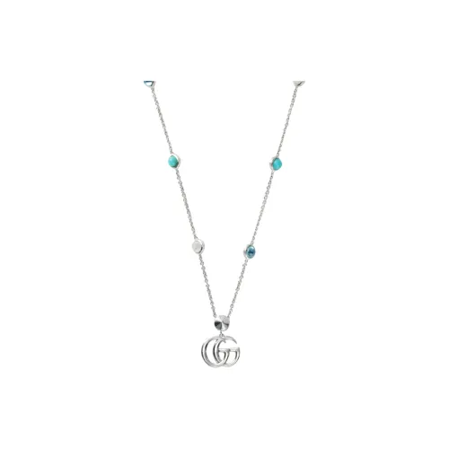 GUCCI Classic Double G Necklace Collection Necklaces Women's Silver