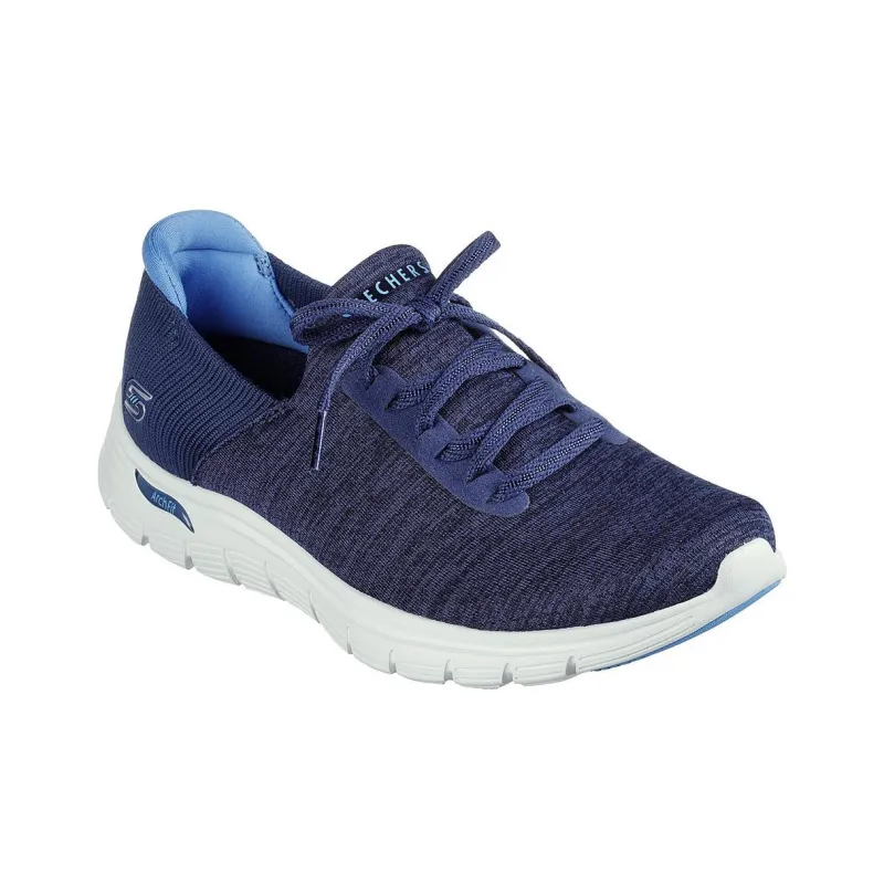 Skechers ARCH FIT VISTA Slip-Resistant Low-Top Casual Shoes Women's Blue-2