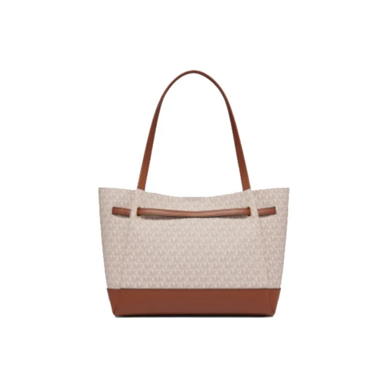 MICHAEL KORS Artificial Leather Tote Bag Shopping Bag Shoulder Bag Handbag Large Size Women's Vanilla & Acorn Brown-2