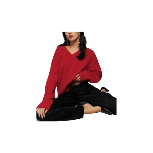 Reformation Cashmere Sweaters Women's Cherry Pink