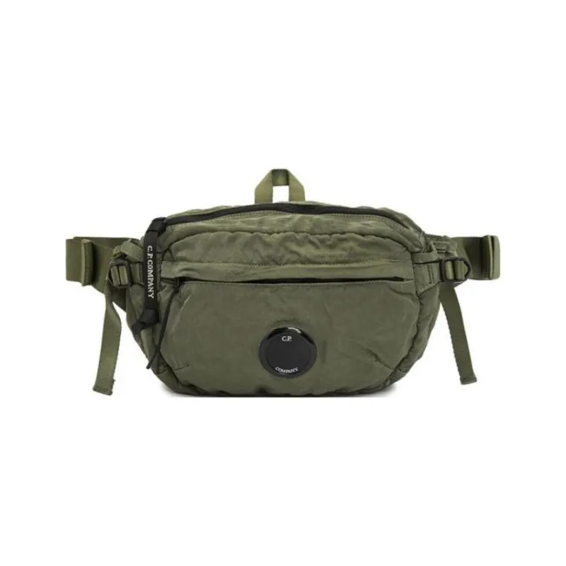C.P.Company Polyamide Shoulder Bag, Crossbody Bag Regular Men's Green-0