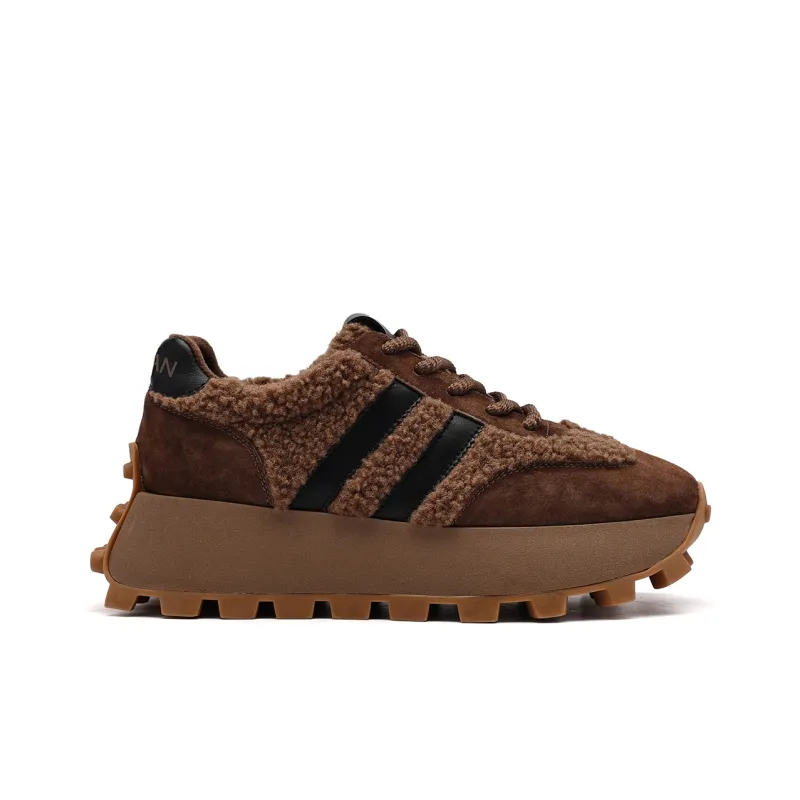 EBLAN Low Top Casual Shoes Women's Coffee-3