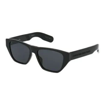 DIOR Acetate Irregular Shape Sunglasses Women's Black