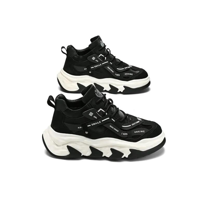 GONGLANGSHIJIA Mid Top Chunky Sneakers Men's-10