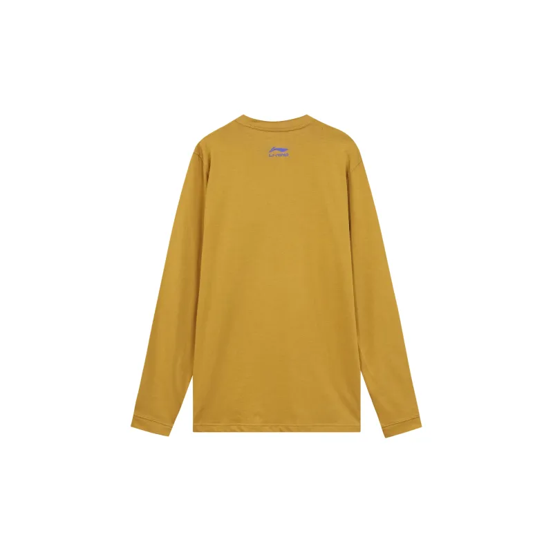 LiNing T Shirts Men Mist Copper Yellow-1