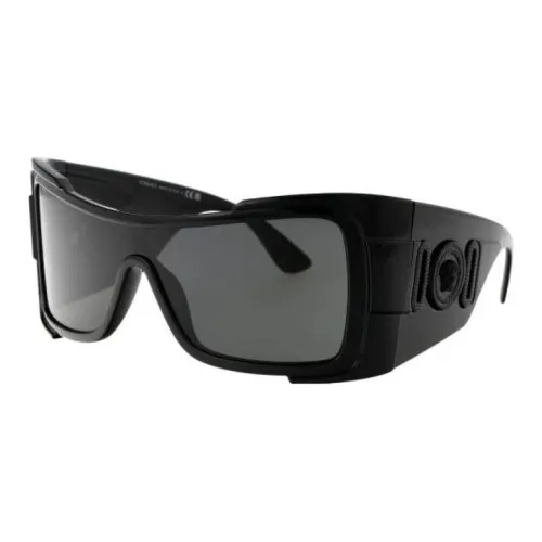 VERSACE Logo plaque Oversized frame Sunglasses