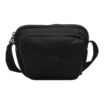 Y 3 Polyester Shoulder Bag, Crossbody Bag Regular Unisex Black