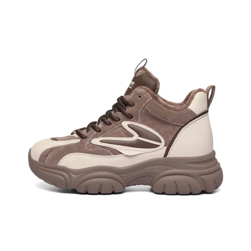 Golden Silk Rabbit High-Top Casual Shoes Women's-6