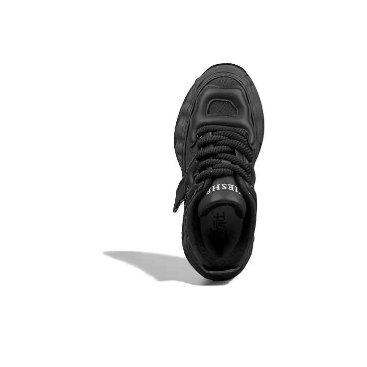 XIE SHE Skateboard Shoes Men Low Top Black White-16