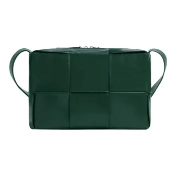 Bottega Veneta ARCO Cow Leather Camera Bag, Crossbody Bag, Shoulder Bag Medium Size Men's Emeralds