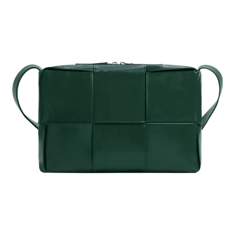 Bottega Veneta ARCO Cow Leather Camera Bag, Crossbody Bag, Shoulder Bag Medium Size Men's Emeralds-0