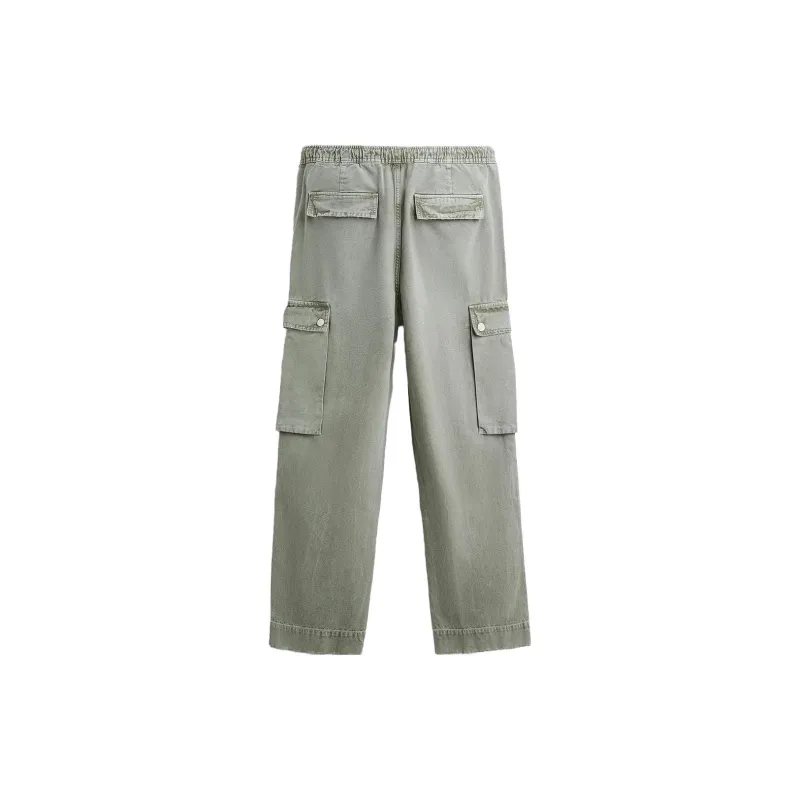 ZARA Cargo Pants Men Khaki-1
