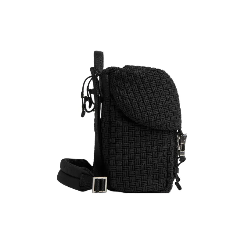 Bottega Veneta Intrecciato Cotton With Nylon Backpack Regular Men's Black-1