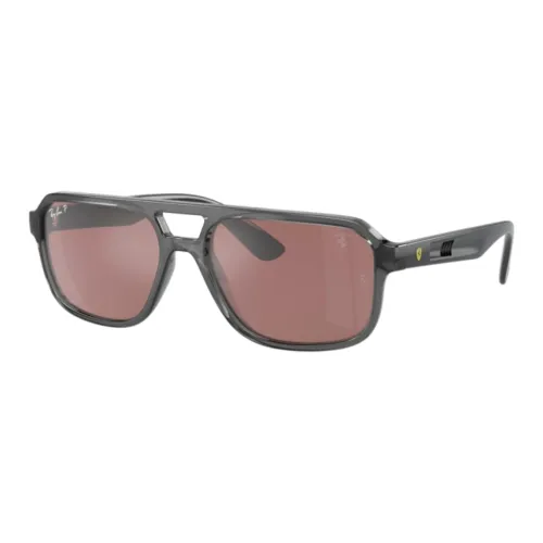 RayBan Nylon Irregular Shape Sunglasses Unisex Gray