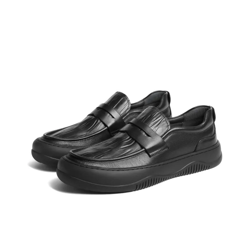 BELLE Men's Casual Shoes Men Low-Top Black-3