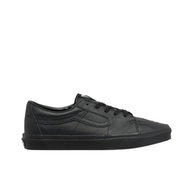 Sk8 Vans Low Leather 'Triple Black'-1