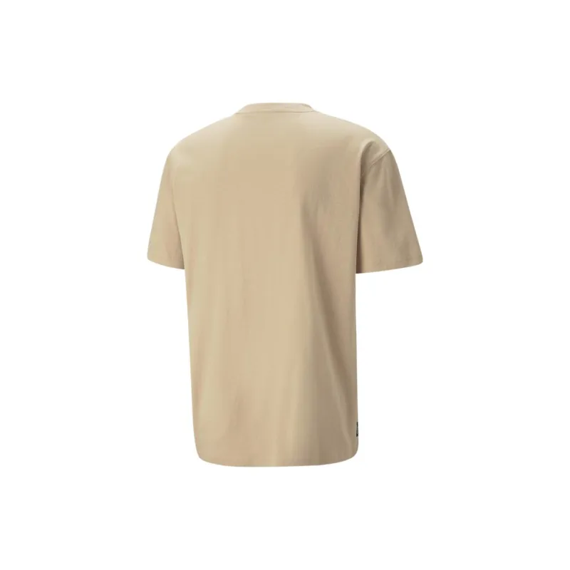PUMA PUMA Downtown DOWNTOWN Logo Tee T-Shirt Men's Khaki-1
