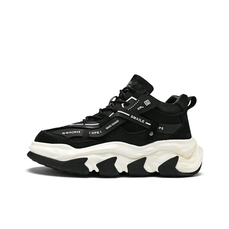 GONGLANGSHIJIA Mid Top Chunky Sneakers Men's-7