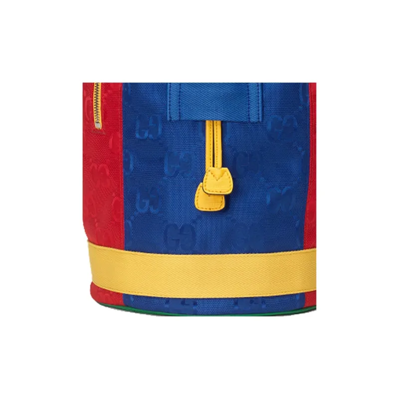 GUCCI Nylon Kids' Backpacks Kids' Yellow/Blue/Red-4