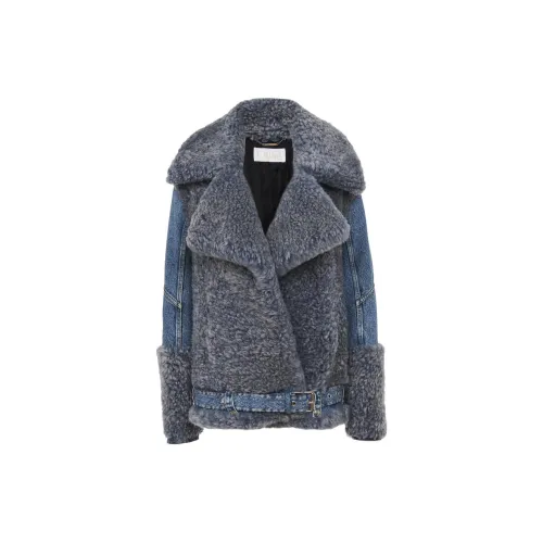 Chloé Jackets Women's Dusty Blue