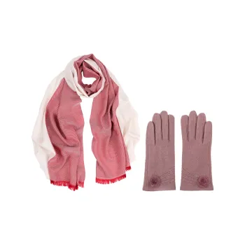 MARJAKURKI Scarf Glove-Serene Snowy Night Jade Fingers Greeting Card Artistic Style Elegant And Delicate Women's