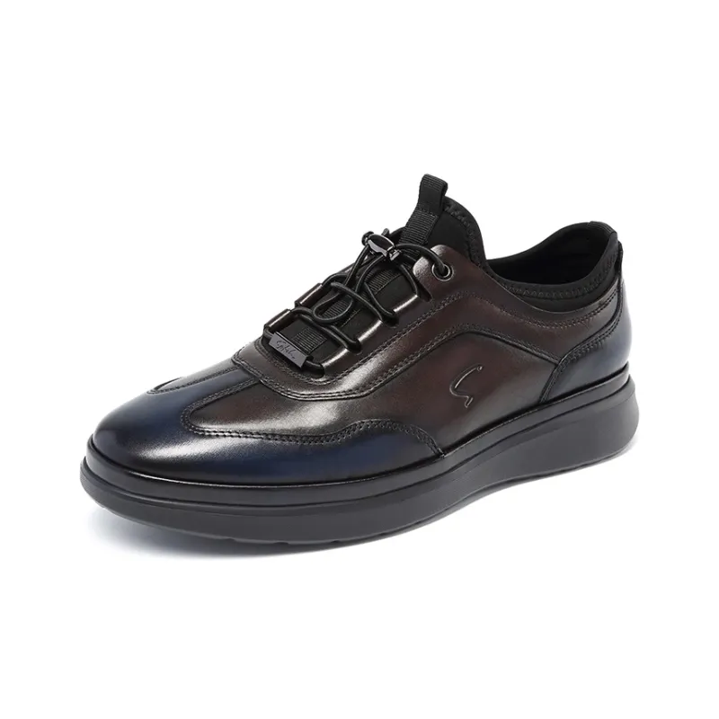 Satchi Low-Top Casual Shoes 4cm Men's Brown-1