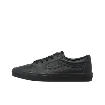 Sk8 Vans Low Leather 'Triple Black'