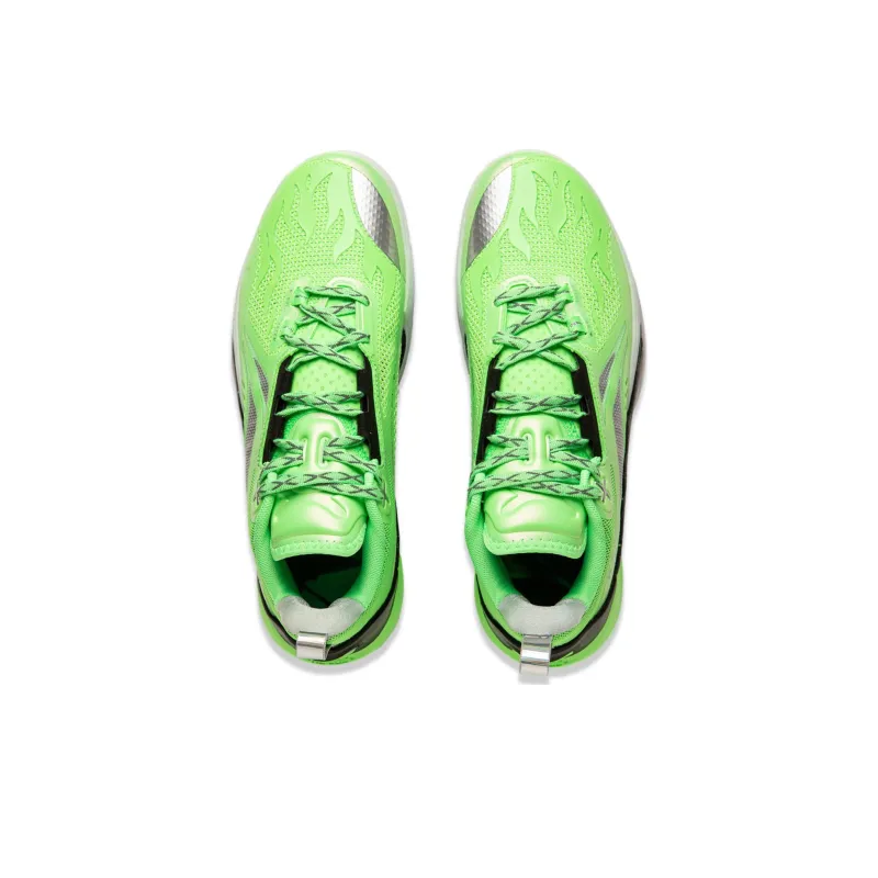 LiNing Speed 10 Sword Saint Cushioning Lightweight Rebound Low-Top Basketball Shoes Men's Fluorescent Fresh Green-3
